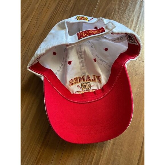Calgary Flames White One Size Hat - Picture 3 of 4
